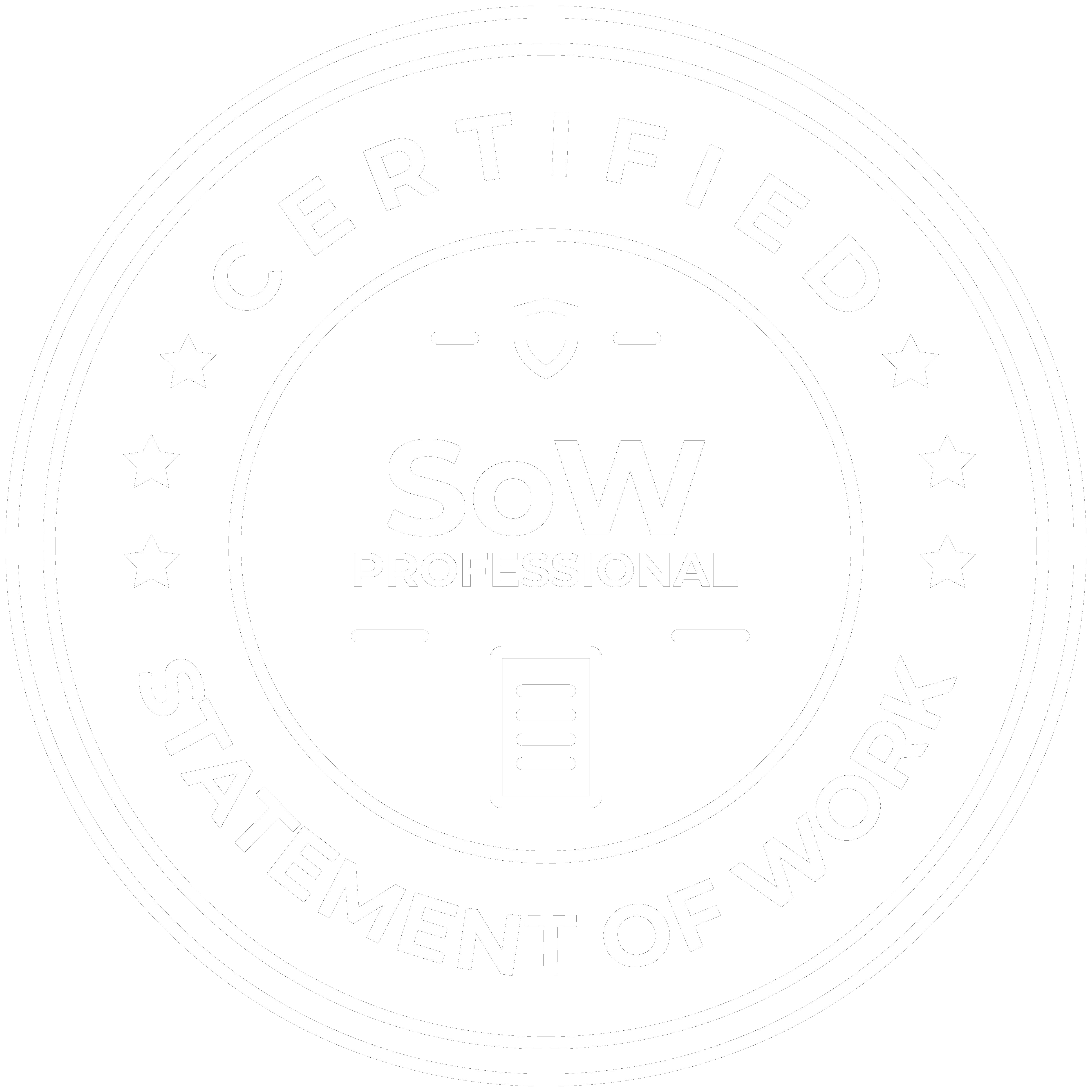 Certified SoW Professional badge
